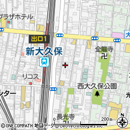 東京都新宿区百人町1丁目6-8周辺の地図