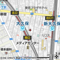 東京都新宿区百人町1丁目16-6周辺の地図