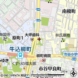 東京都新宿区市谷柳町46周辺の地図