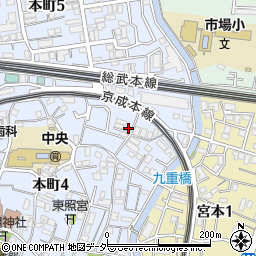 千葉県船橋市本町4丁目12-20周辺の地図