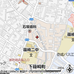 東京都江戸川区下篠崎町16周辺の地図