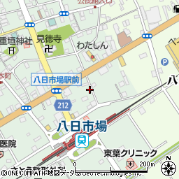 千葉県匝瑳市八日市場イ64-1周辺の地図