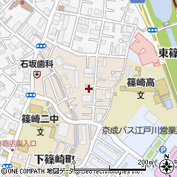 東京都江戸川区下篠崎町19周辺の地図