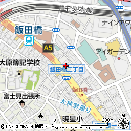 東京都千代田区飯田橋3丁目1周辺の地図