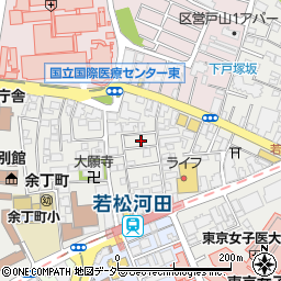 東京都新宿区若松町26周辺の地図