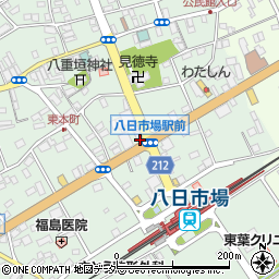 千葉県匝瑳市八日市場イ79周辺の地図