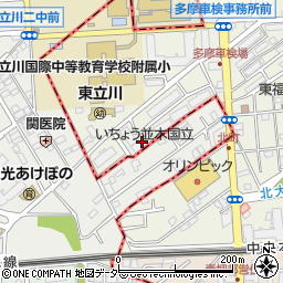 ＵＲ都市機構いちょう並木国立５号棟周辺の地図