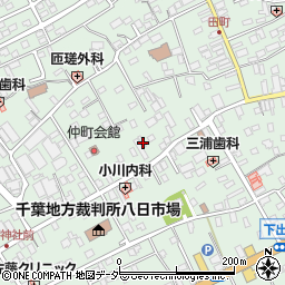 千葉県匝瑳市八日市場イ2595-3周辺の地図
