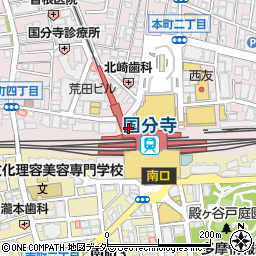 ファミリーマート西武国分寺駅前店周辺の地図