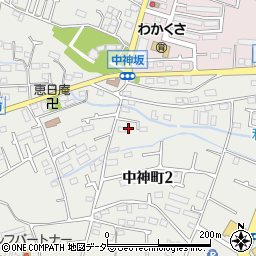 東京都昭島市中神町2丁目7周辺の地図