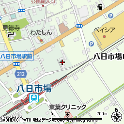千葉県匝瑳市八日市場イ7-7周辺の地図