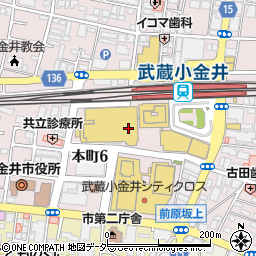 メガネのマエダ　小金井店周辺の地図