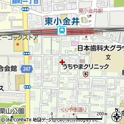 東京都小金井市東町4丁目38-13周辺の地図