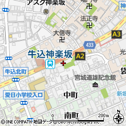 東京都新宿区箪笥町41周辺の地図