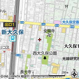 東京都新宿区百人町1丁目3周辺の地図