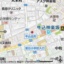 東京都新宿区横寺町55周辺の地図