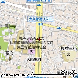 高円寺体育館周辺の地図