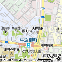 東京都新宿区原町1丁目周辺の地図