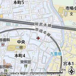 千葉県船橋市本町4丁目12-26周辺の地図