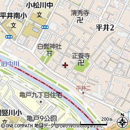 東京都江戸川区平井2丁目4-6周辺の地図