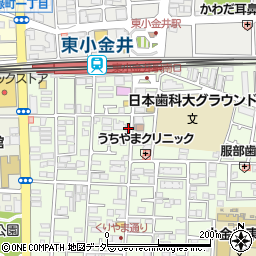 東京都小金井市東町4丁目38-21周辺の地図