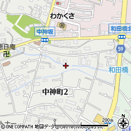 東京都昭島市中神町2丁目8周辺の地図