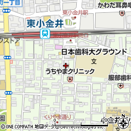 東小金井駅前郵便局周辺の地図