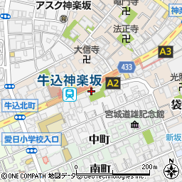 メゾンカイザー 神楽坂店周辺の地図
