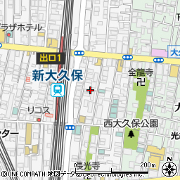 東京都新宿区百人町1丁目6周辺の地図