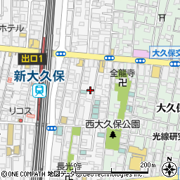 東京都新宿区百人町1丁目4-22周辺の地図