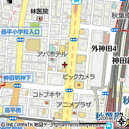 東京都千代田区外神田3丁目13周辺の地図
