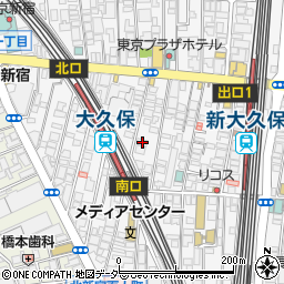 東京都新宿区百人町1丁目16-7周辺の地図