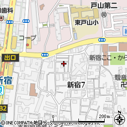 東京都新宿区新宿7丁目19周辺の地図