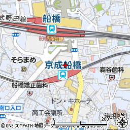 薬局くすりの福太郎船橋ＦＡＣＥ店周辺の地図