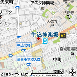新宿区箪笥町特別出張所周辺の地図