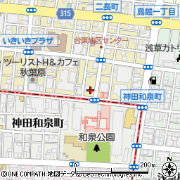 東京都台東区台東1丁目4-3周辺の地図