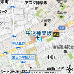 東京都新宿区箪笥町13周辺の地図