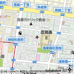 東京都台東区浅草橋5丁目周辺の地図
