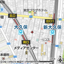 東京都新宿区百人町1丁目16-22周辺の地図