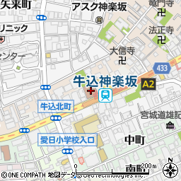 東京都新宿区箪笥町15周辺の地図