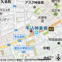 新宿社協　箪笥町ボランティアコーナー周辺の地図