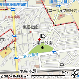 メゾンドモンテ国立周辺の地図