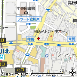 ローソン立川曙橋店周辺の地図