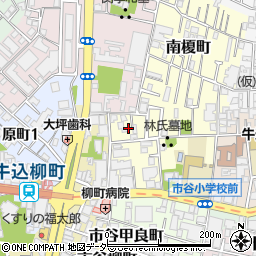 東京都新宿区市谷山伏町3周辺の地図