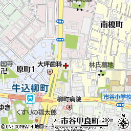 東京都新宿区市谷柳町49周辺の地図