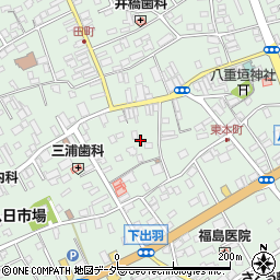 千葉県匝瑳市八日市場イ2877周辺の地図