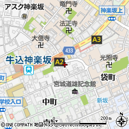 ＯＨ神楽坂ビル周辺の地図