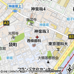 ＪＮＣ神楽坂寮周辺の地図
