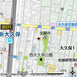 東京都新宿区百人町1丁目3-22周辺の地図