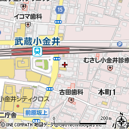 東急リバブル株式会社　武蔵小金井センター周辺の地図